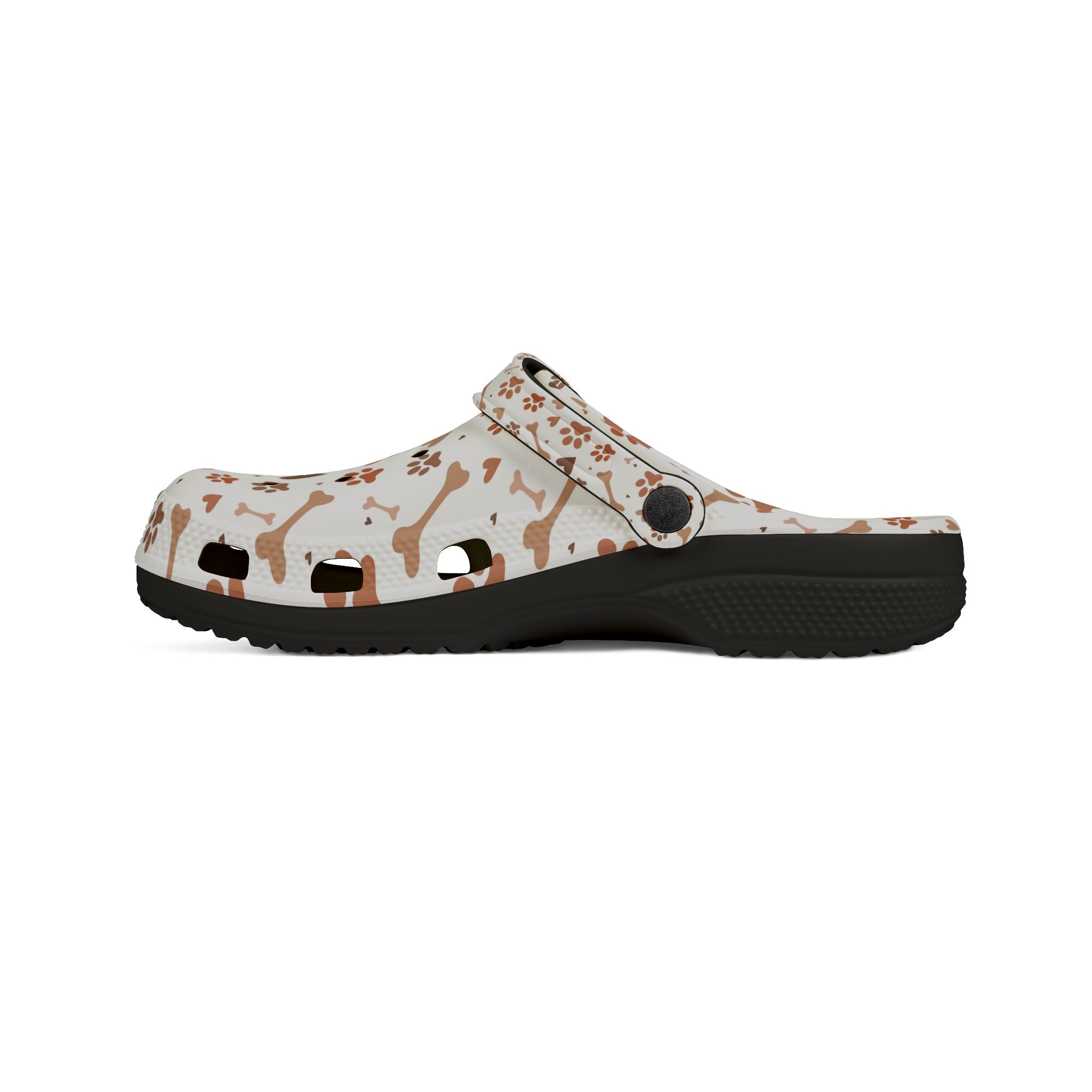 Paw Print EVA Foam Clogs — Cute Dog Bone & Paw Slip-On Shoes