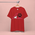 Dog Pawprint T-Shirt — "Pawprints Everywhere I Go" Cute Pet Lover Tee