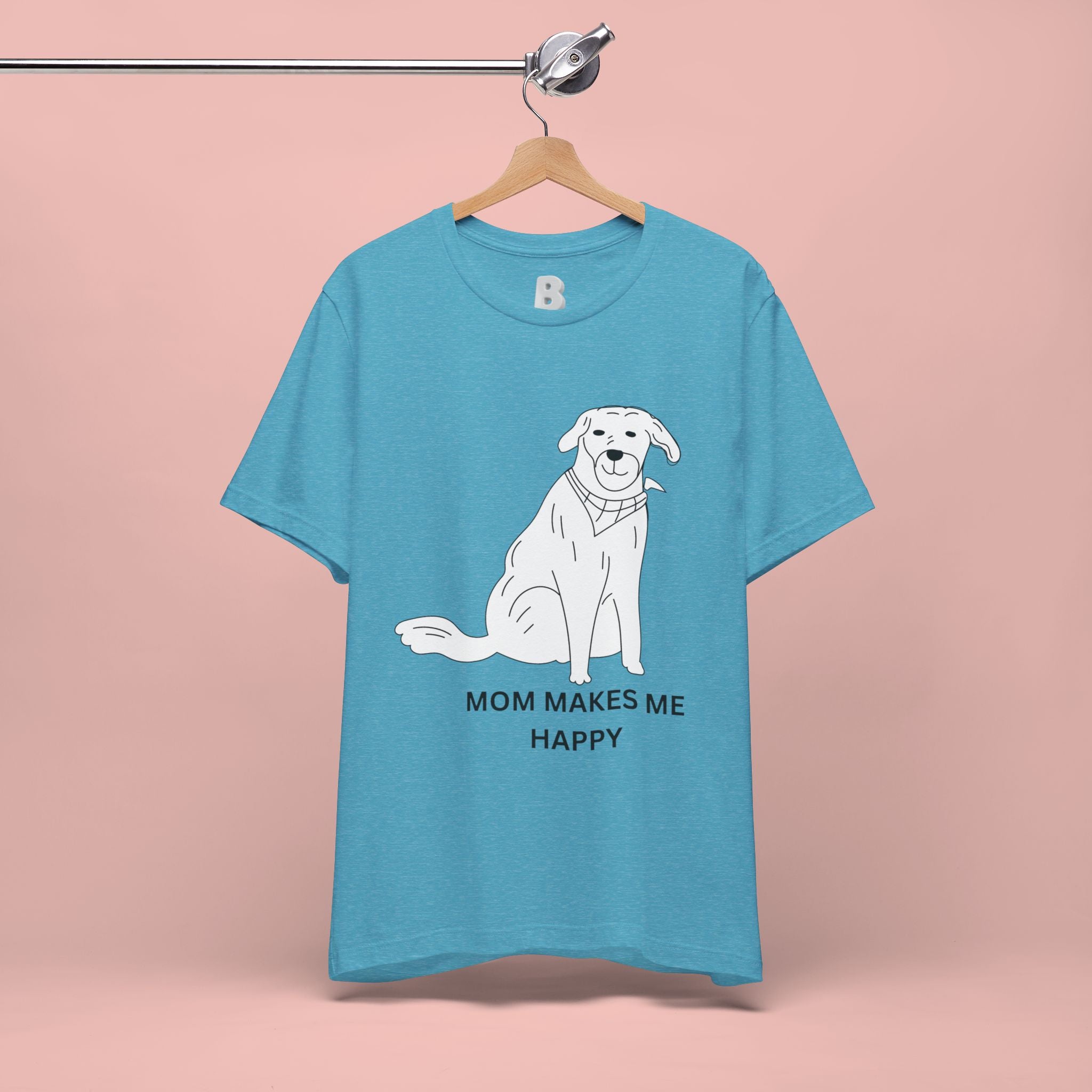 Mom Makes Me Happy Dog T-Shirt