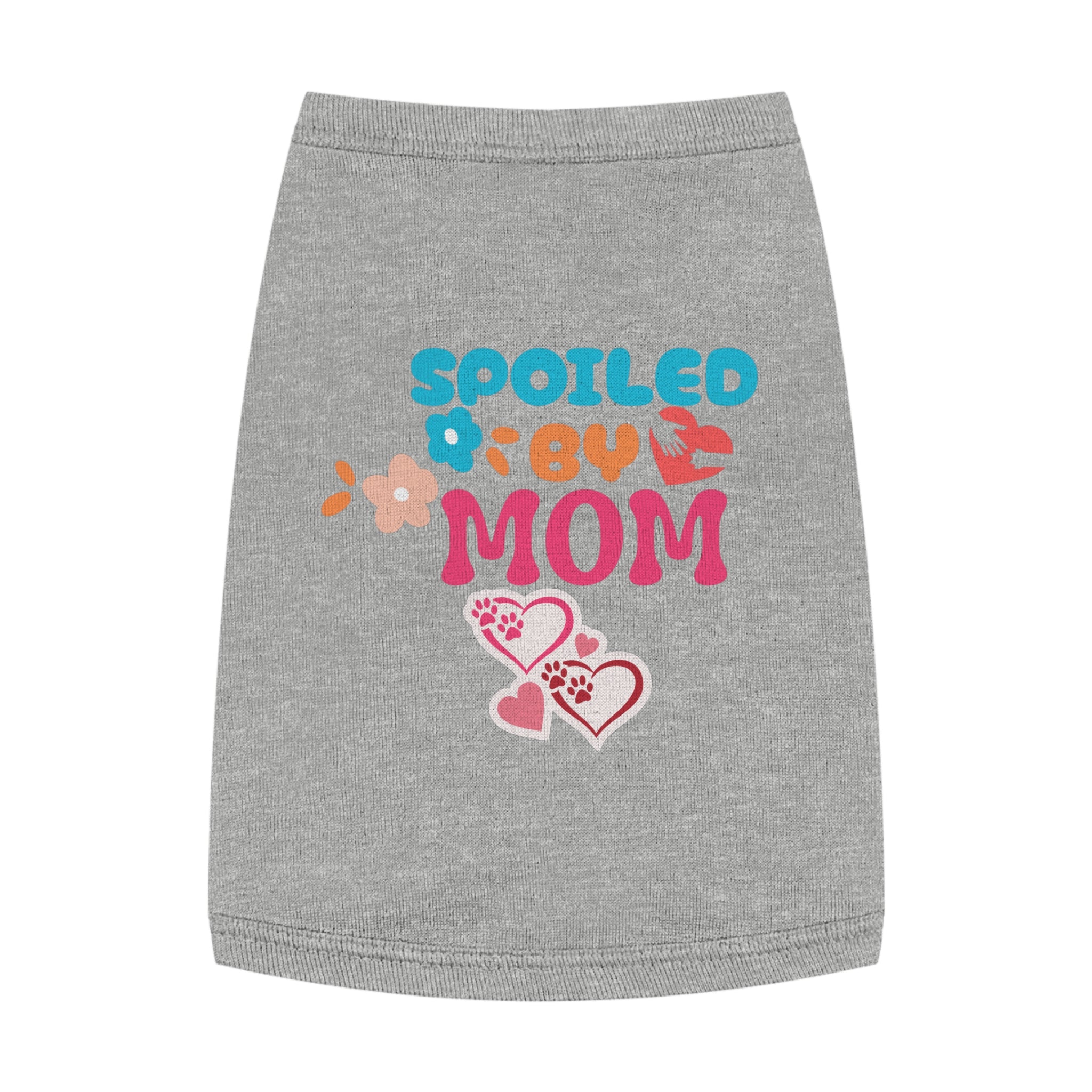 Pet Tank - "Spoiled by Mom" Cute Floral Dog & Cat Tank Top