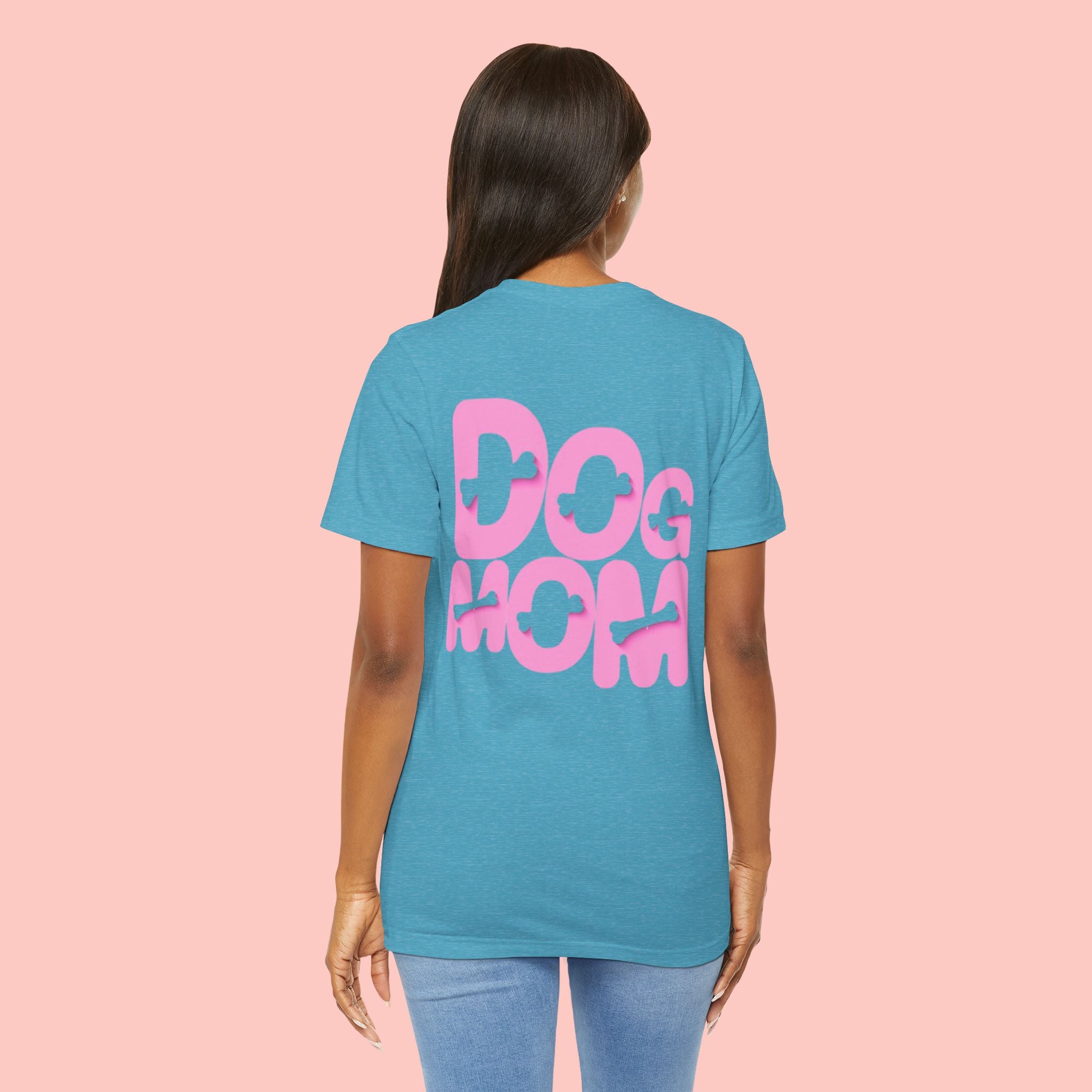 Dog Mom T-Shirt — Retro Pink Graphic Tee for Pet Lovers