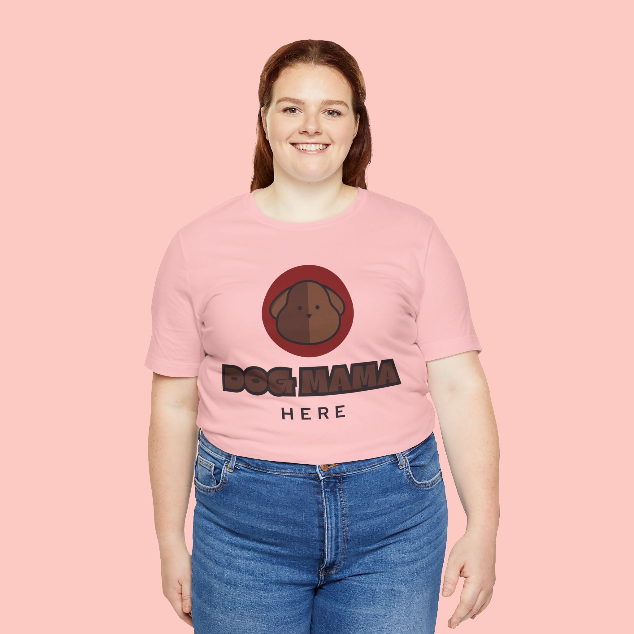 Dog Mama T-Shirt – Cute Brown Pup Graphic Tee