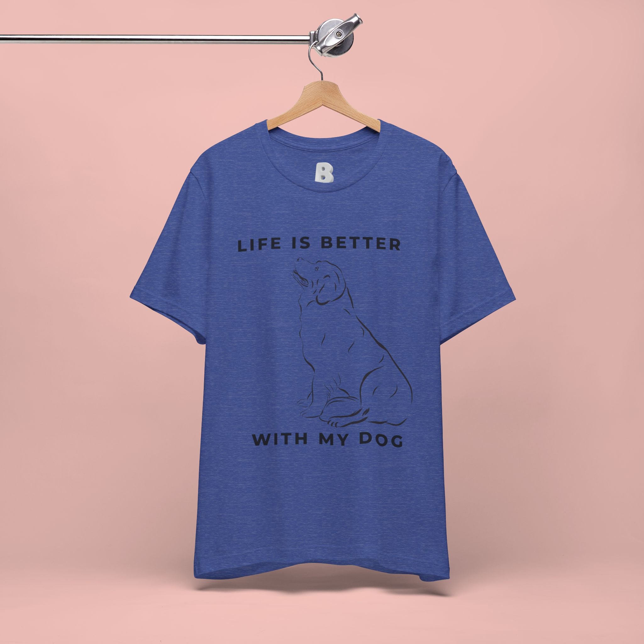 Dog Lover T-Shirt – “Life Is Better With My Dog” Graphic Tee