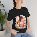 Dog Mom T-Shirt - Cute Woman with Dogs Graphic Tee