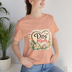 Dog Mom T-Shirt – Floral Heart Paw Design