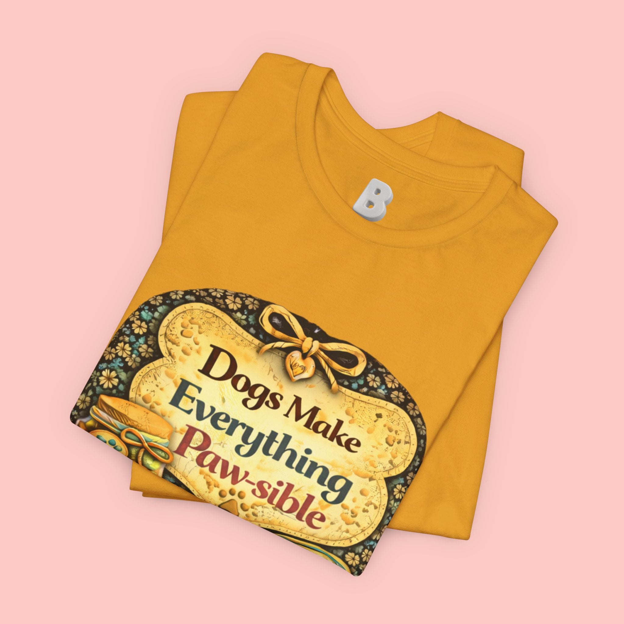 Dog Lover T‑Shirt – "Dogs Make Everything Paw‑sible" Vintage Pet Rescue Tee