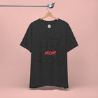 Mom Dog T-Shirt — Minimal Line Art Puppy Tee for Dog Moms, Mother's Day Gift