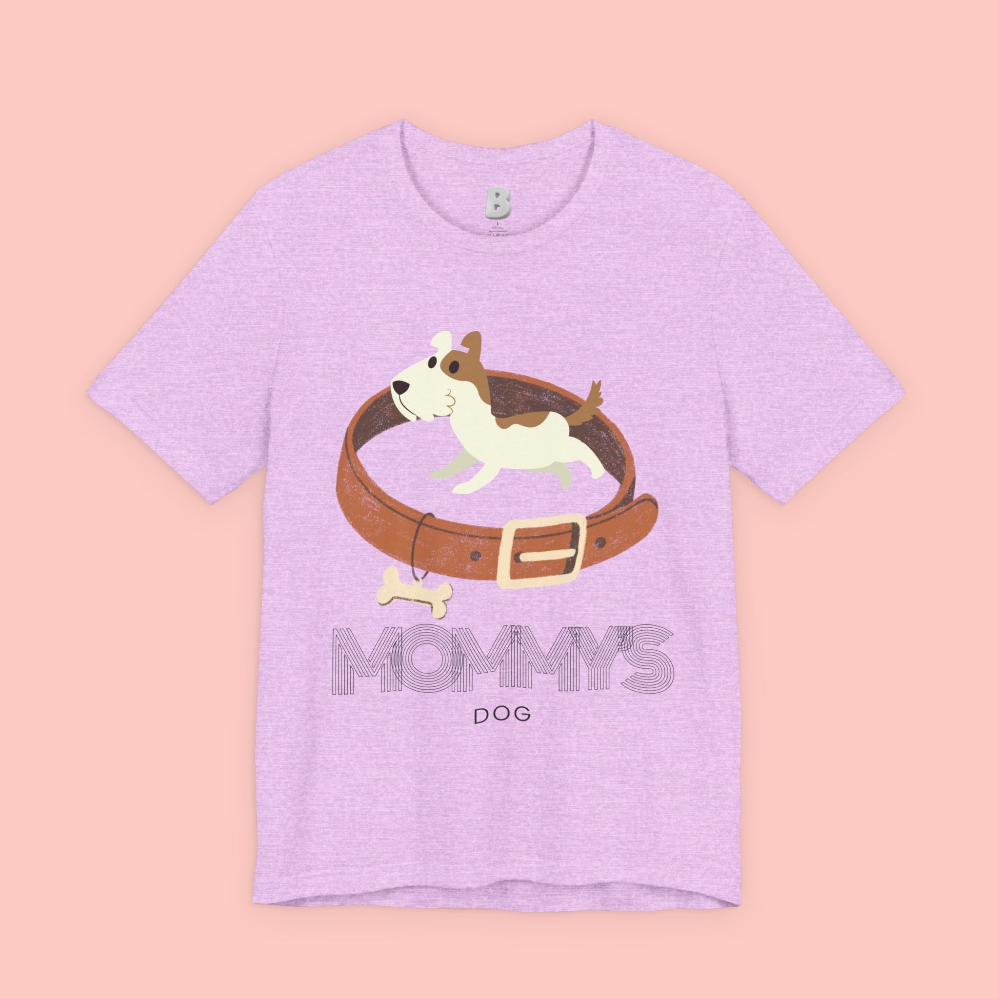 Mommy's Dog T-Shirt – Cute Puppy & Collar Graphic Tee for Dog Moms