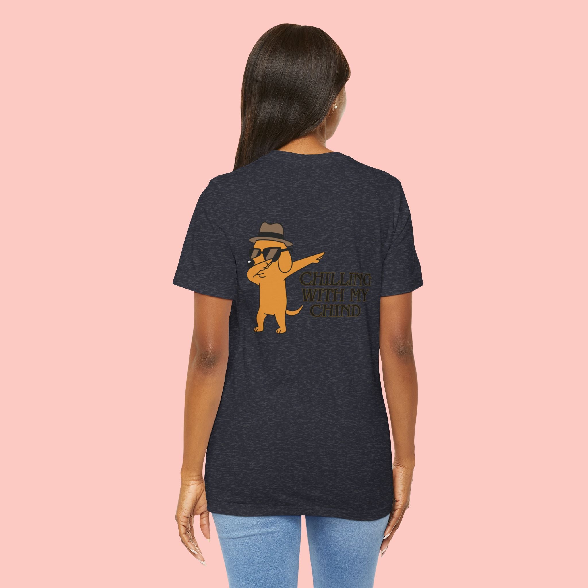Chilling With My Chind Tee — Funny Dab Cat Graphic T-Shirt
