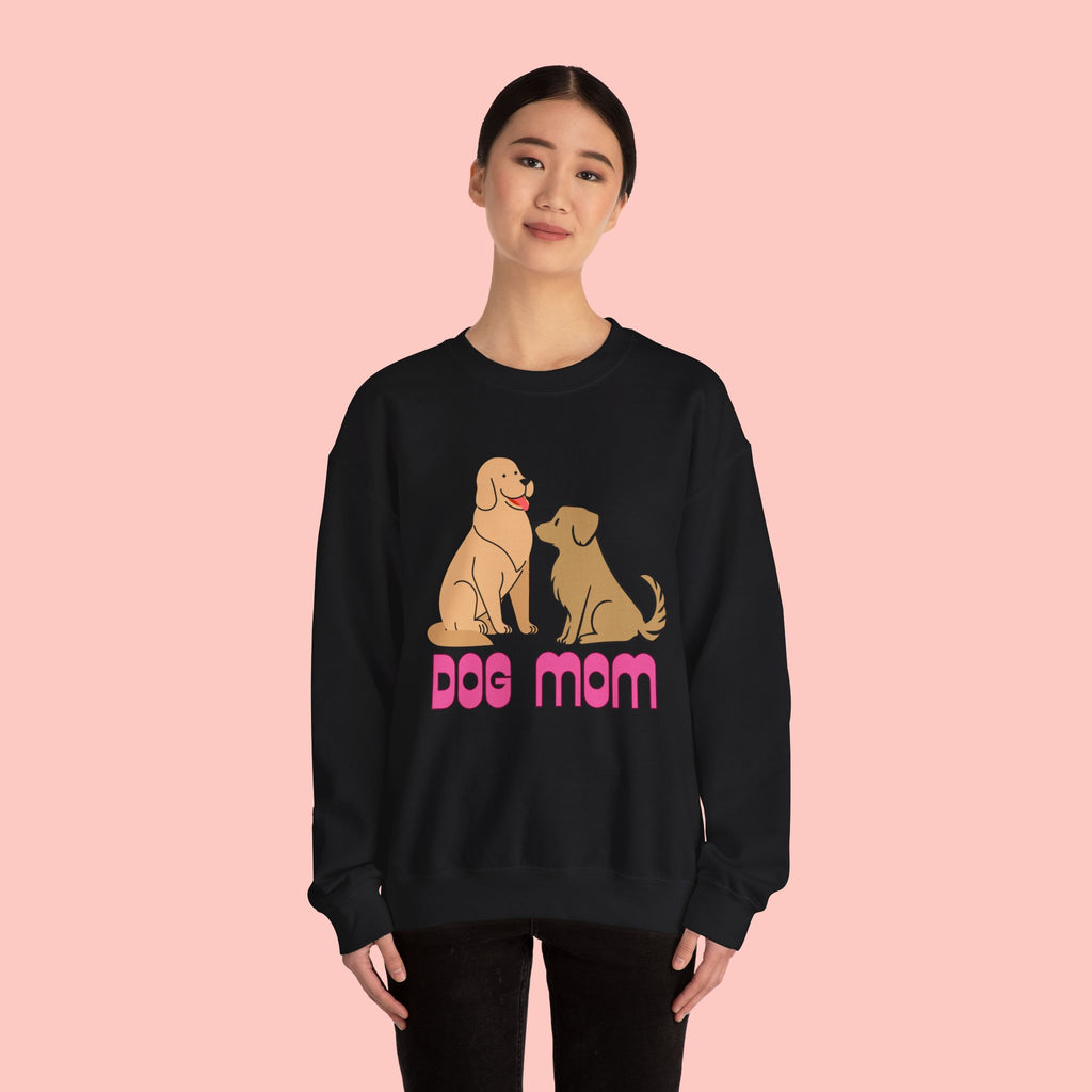 Dog Mom Sweatshirt — Cute Cartoon Dogs "Dog Mom" Crewneck