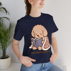 Paw Prints On My Soul T‑Shirt — Cute Reading Puppy Graphic Tee