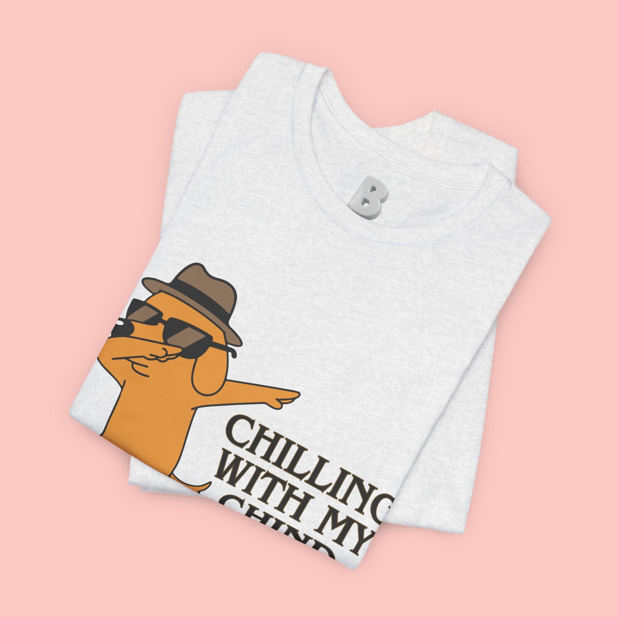Chilling With My Chind T-Shirt — Funny Dabbing Cat Graphic Tee