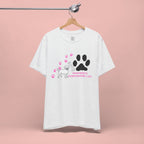 Dog Pawprint T-Shirt — "Pawprints Everywhere I Go" Cute Pet Lover Tee