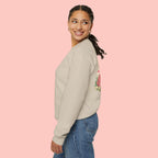 Dog Mom Crewneck Sweatshirt – Cute Floral Paw Print Back Graphic