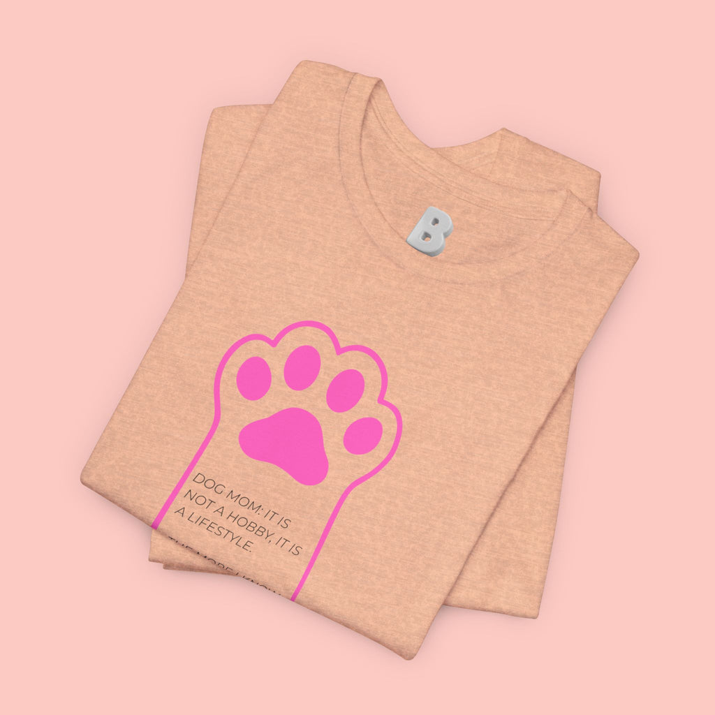 Blessed Dog Mom T-Shirt — Pink Paw Graphic Tee