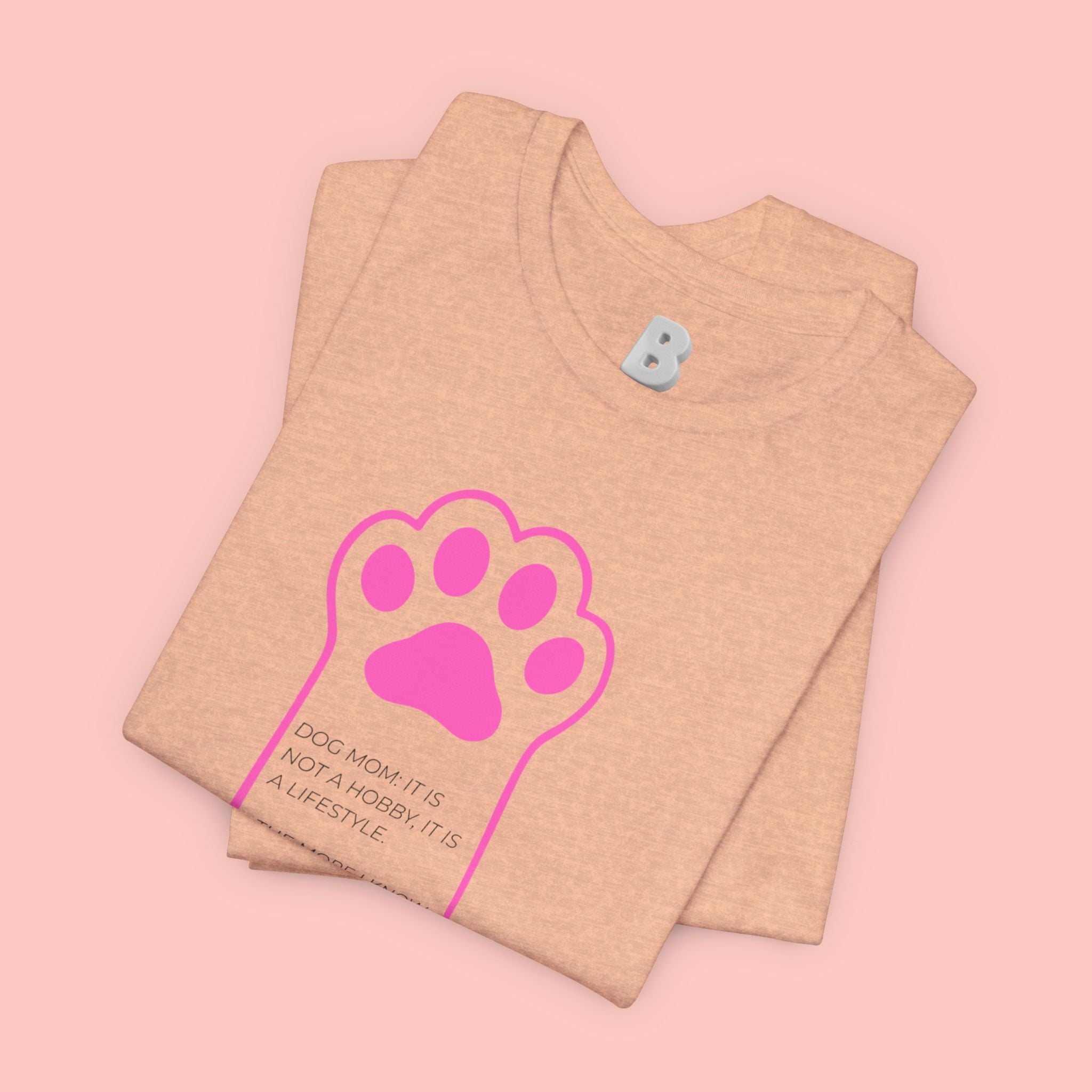 Blessed Dog Mom T-Shirt — Pink Paw Graphic Tee