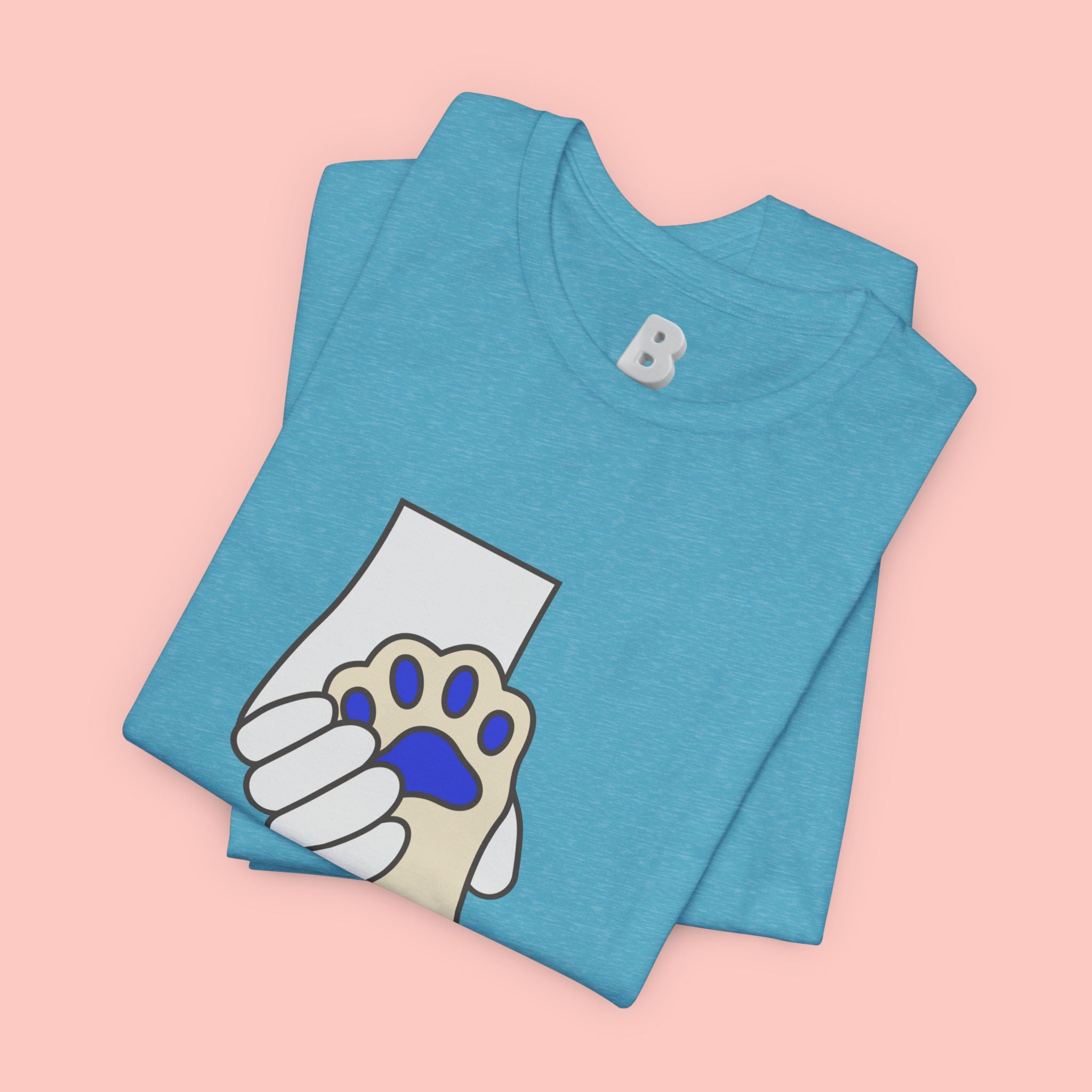 Dog Lover T-Shirt — "Love with my dog." Paw Print Graphic