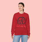 Dog Mom Crewneck Sweatshirt — "First My Dog, Then Everything" Cute Sketch Pup Tee