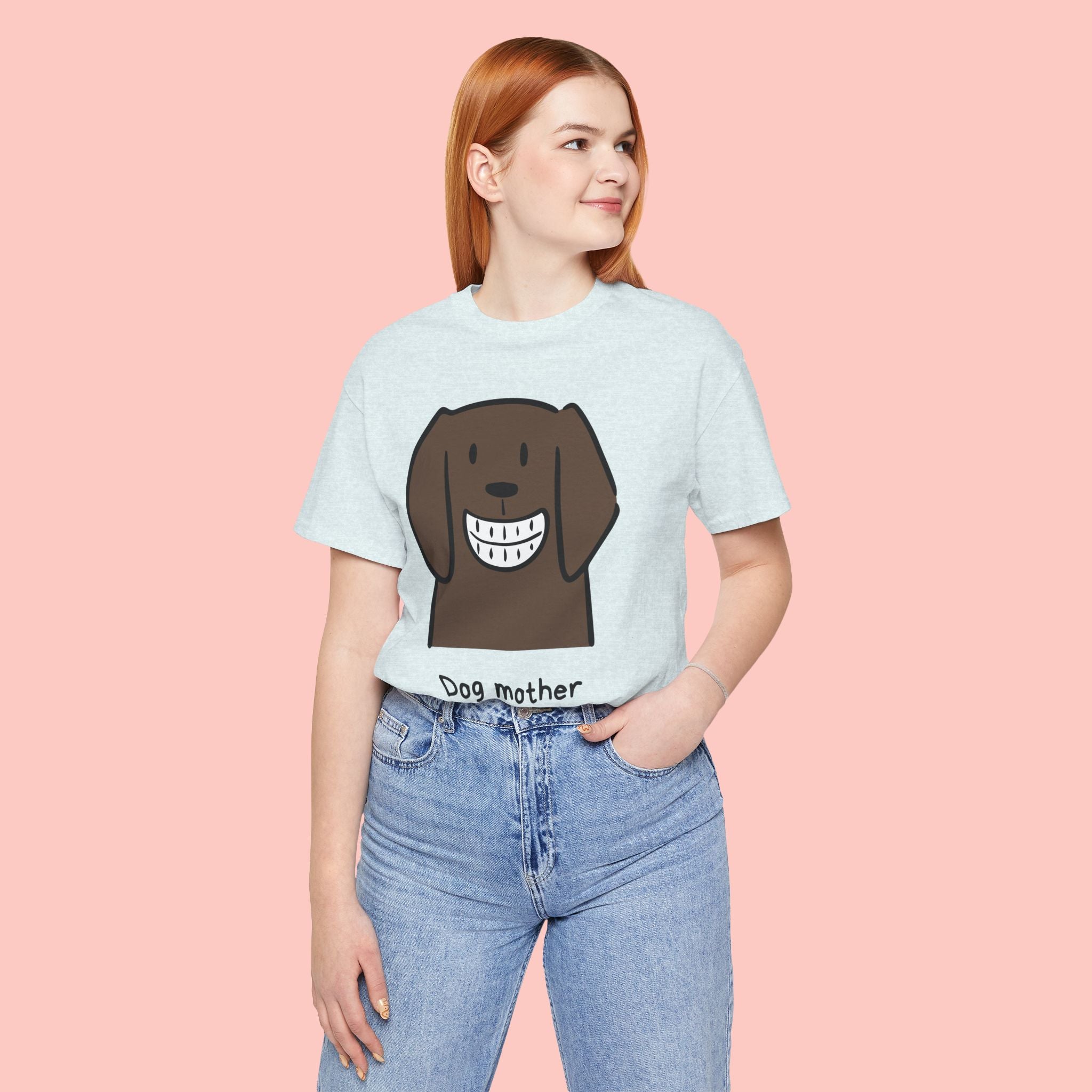 Dog Mother Wine Lover T-Shirt — Cute Cartoon Dog Graphic Tee