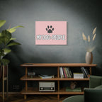 My Dog > People Canvas Wall Art — Paw Print Pet Lover Decor