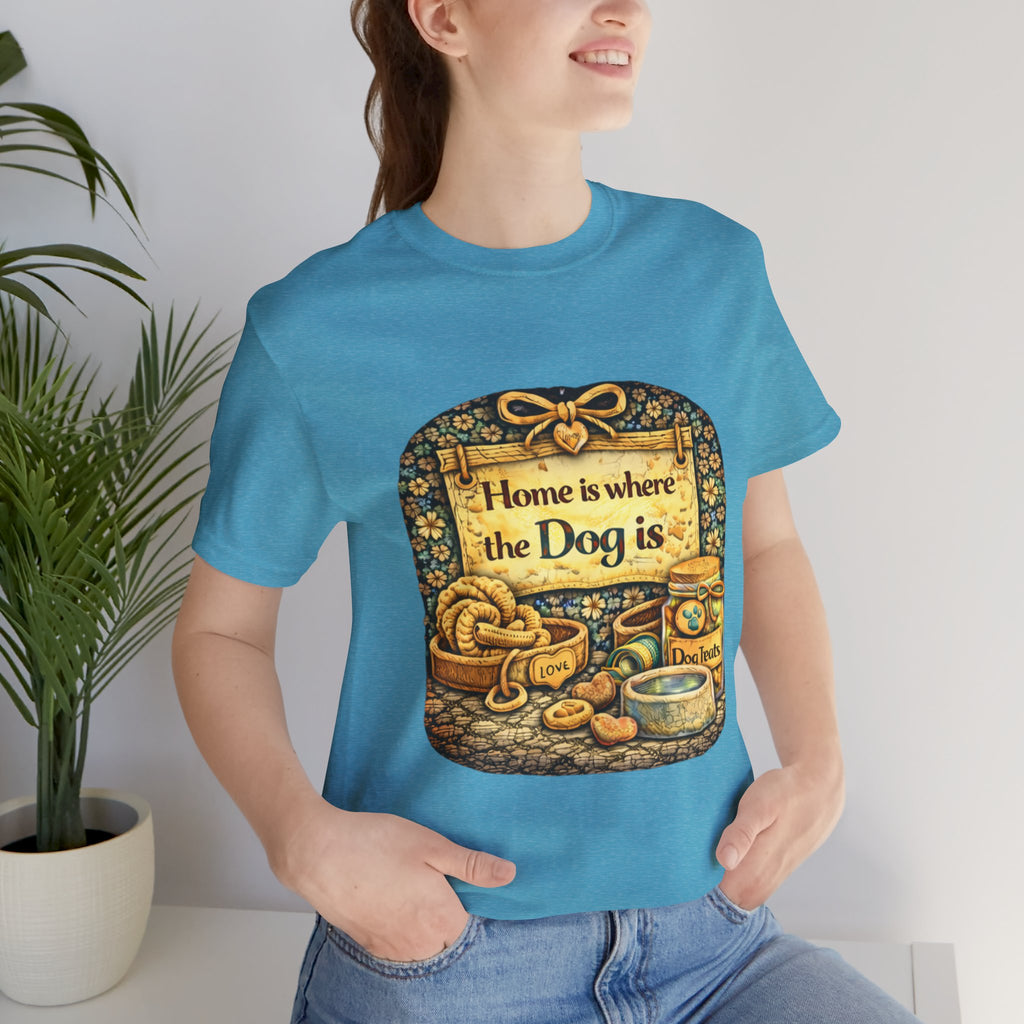 Home Is Where the Dog Is T-Shirt — Cozy Vintage Dog Lover Tee