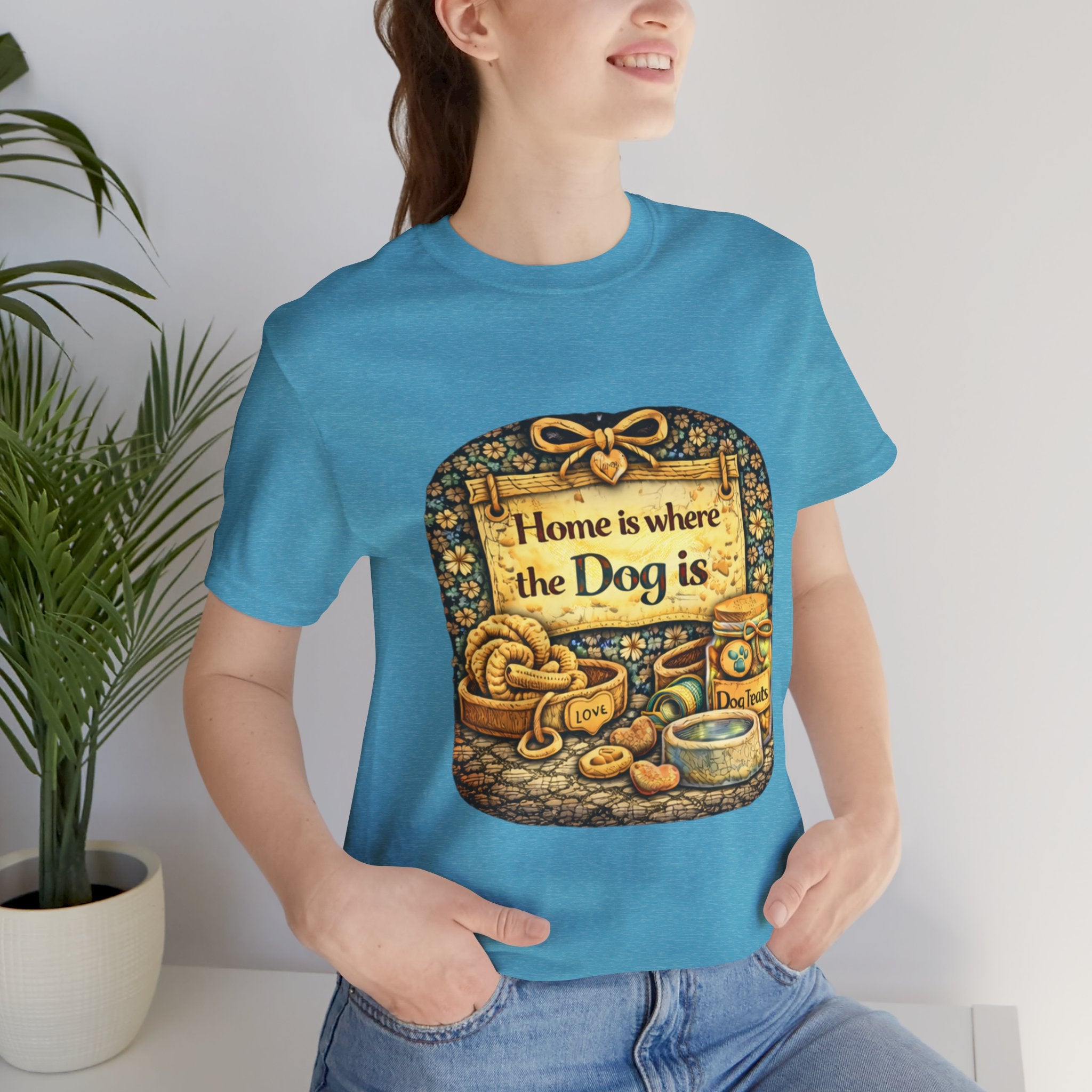 Home Is Where the Dog Is T-Shirt — Cozy Vintage Dog Lover Tee
