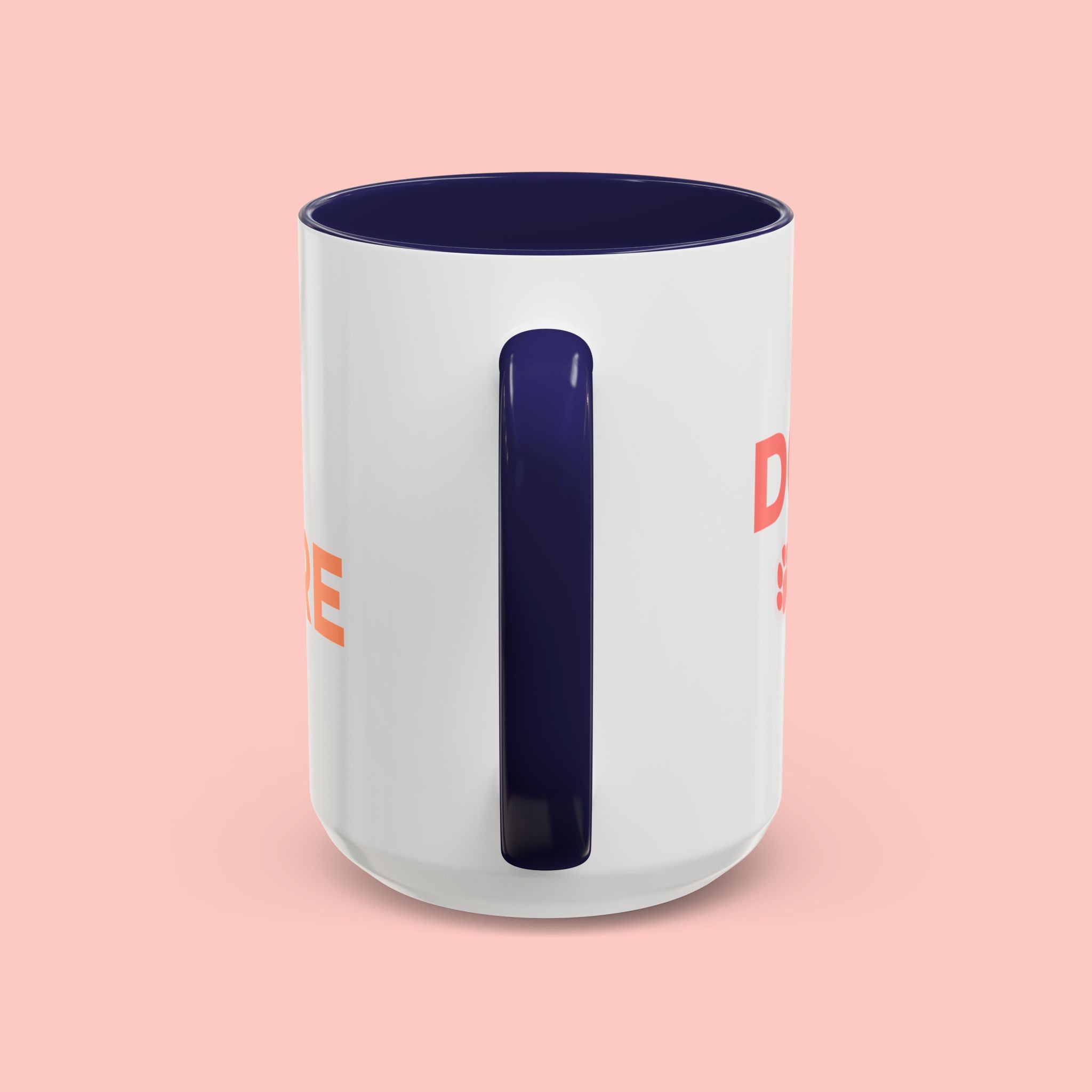 Accent Coffee Mug - "Growing Hair I Don't Care" Floral Script Coffee Mug