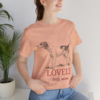Lovely Dog Mom T-Shirt — Vintage Sketch Dog Graphic Tee