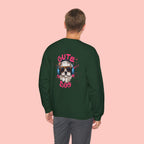 Cute Dog Crewneck Sweatshirt – Cute Dog with Headphones Graphic