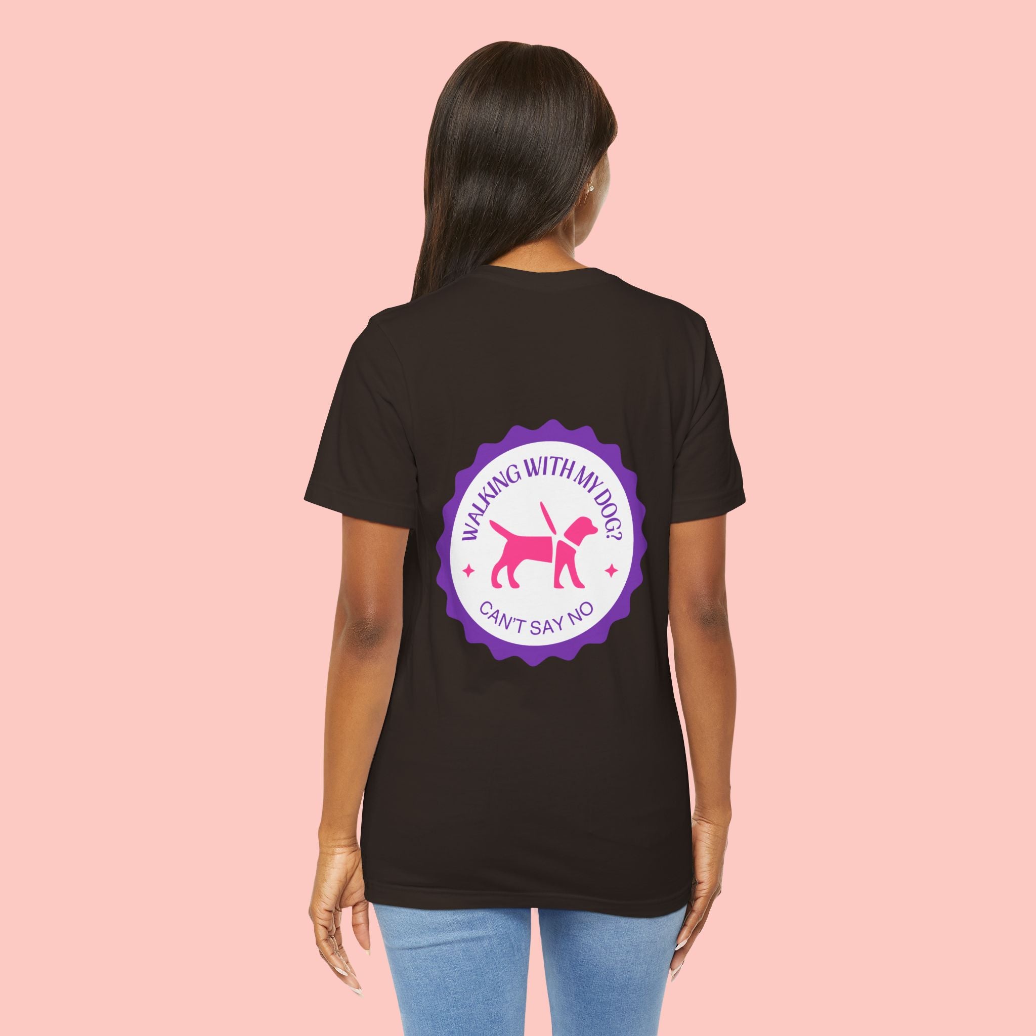 Dog Walking T‑Shirt — “Walking With My Dog? Can’t Say No” Cute Pet Lover Tee