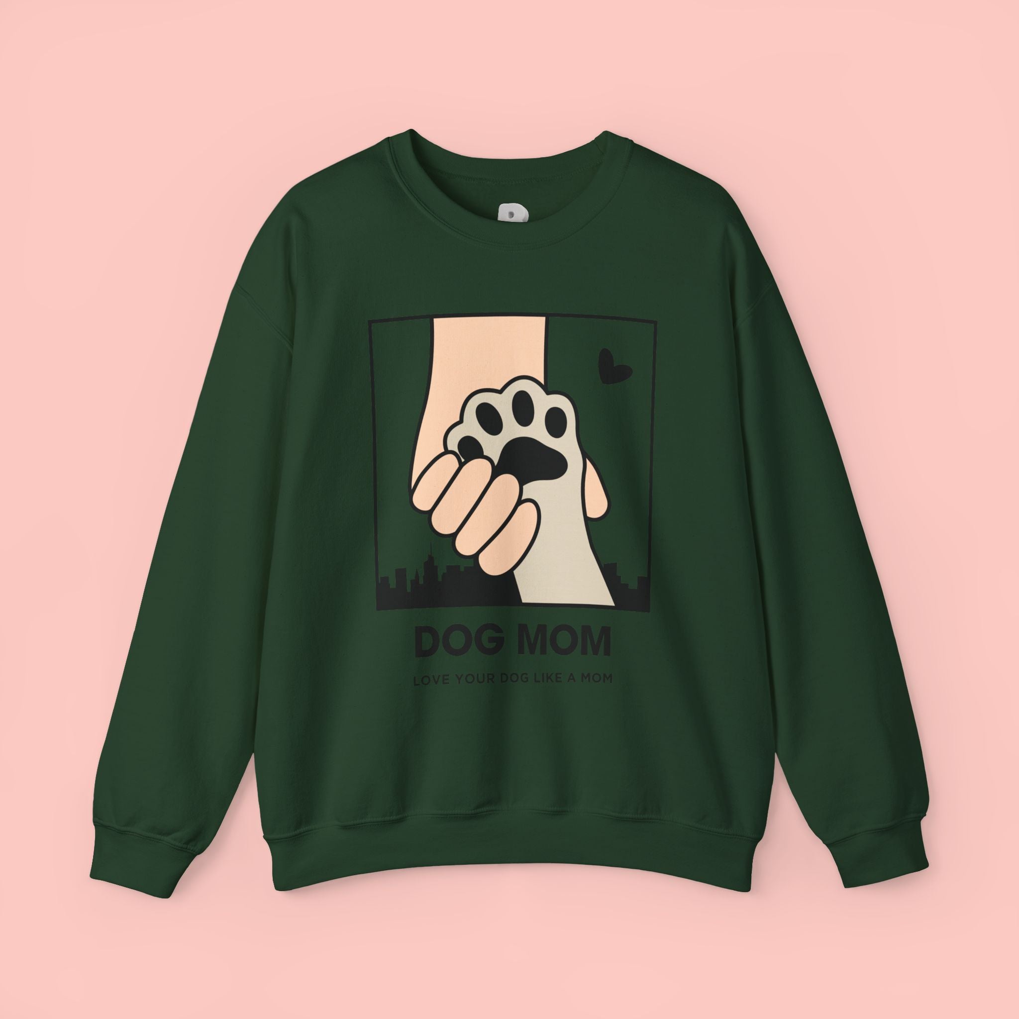 Dog Mom Crewneck Sweatshirt – Paw Hold Design