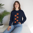 Dog Mom Paw Print Sweatshirt — Cute Pet Lover Crewneck