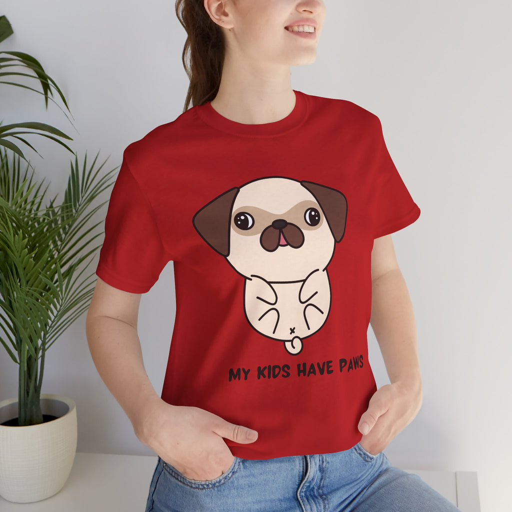 Pug 'My Kids Have Paws' T-Shirt