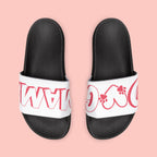 Sandals — 'Dog Mama' White Removable-Strap Slide Sandals