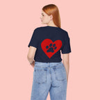 Pet Lover Heart Paw T-Shirt