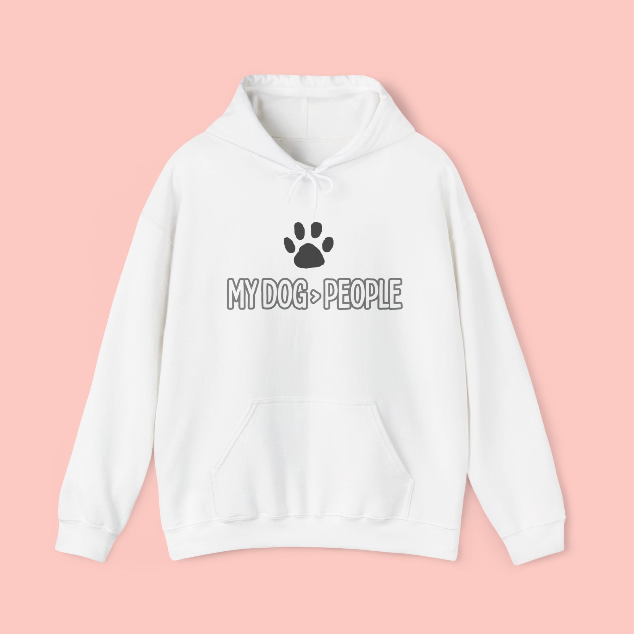 My Dog People Hoodie — Paw Print Graphic Dog Lover Sweatshirt