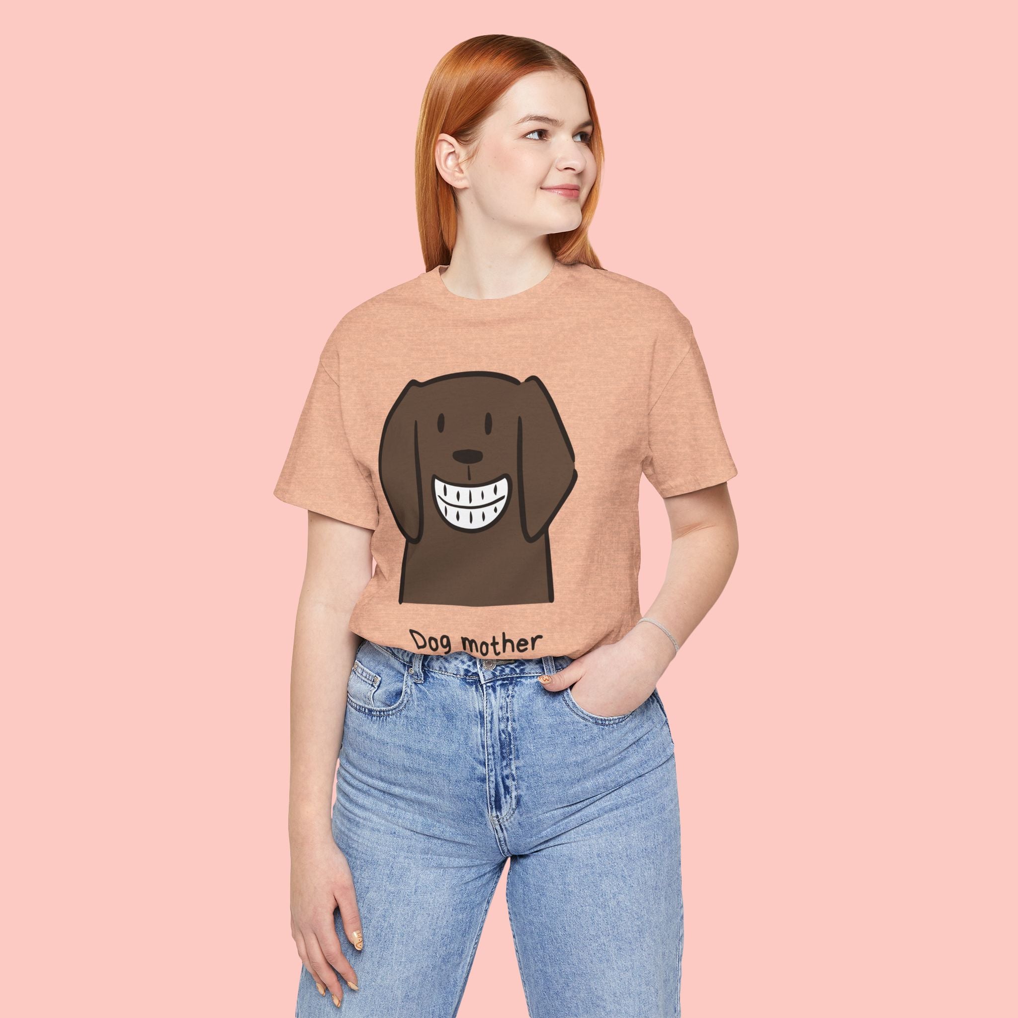 Dog Mother Wine Lover T-Shirt — Cute Cartoon Dog Graphic Tee