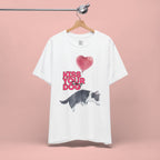 Kiss Your Dog T-Shirt — Cute Corgi with Heart Balloon Pet Lover Tee