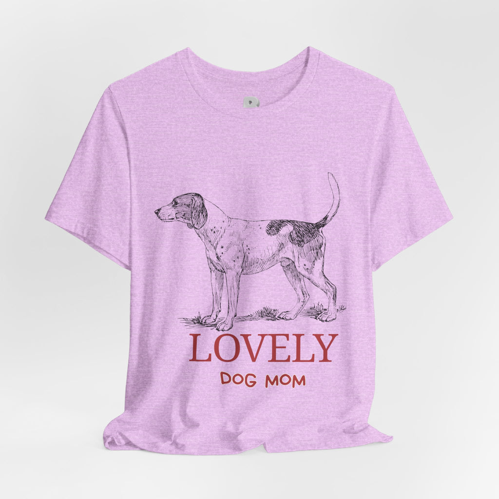 Lovely Dog Mom T-Shirt — Vintage Sketch Dog Graphic Tee