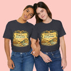 Dogs Leave Paw Prints Tee – Vintage Pet Lover T‑Shirt