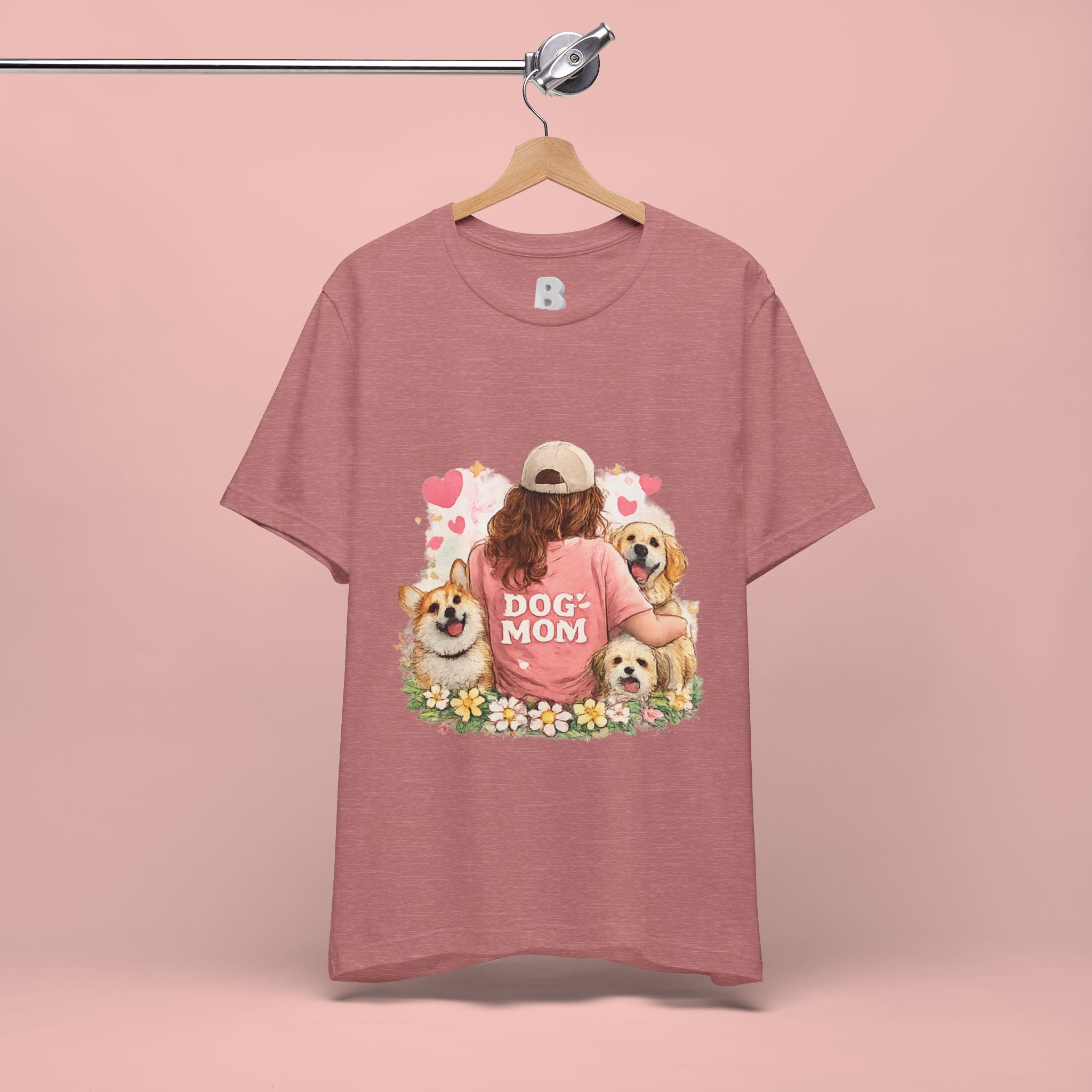 Dog Mom T-Shirt - Cute Woman with Dogs Graphic Tee