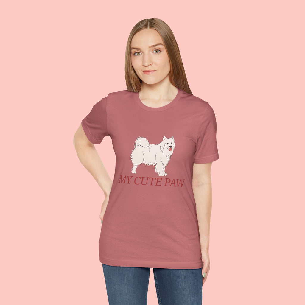 My Cute Paw Samoyed T‑Shirt — Cute Dog Graphic Tee for Pet Lovers