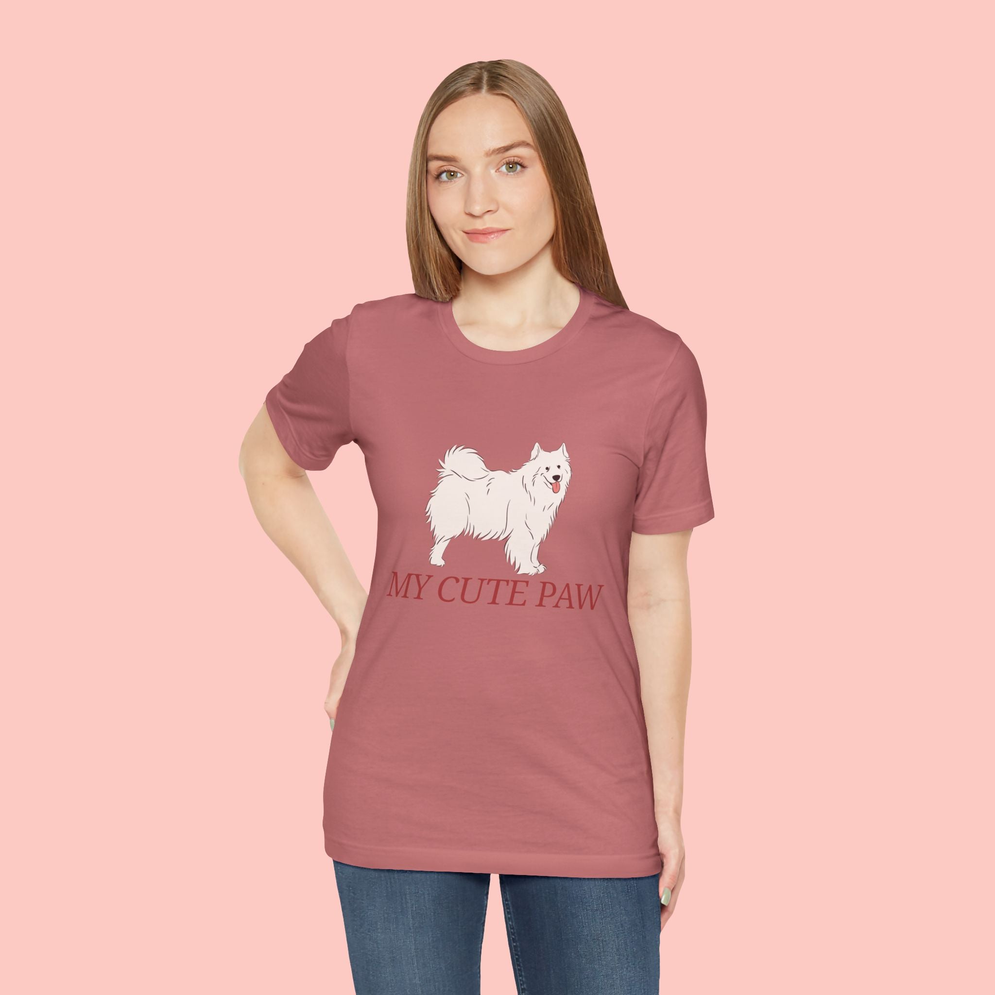 My Cute Paw Samoyed T‑Shirt — Cute Dog Graphic Tee for Pet Lovers