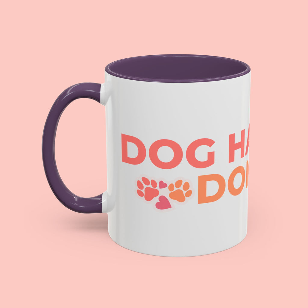 Accent Coffee Mug - "Growing Hair I Don't Care" Floral Script Coffee Mug