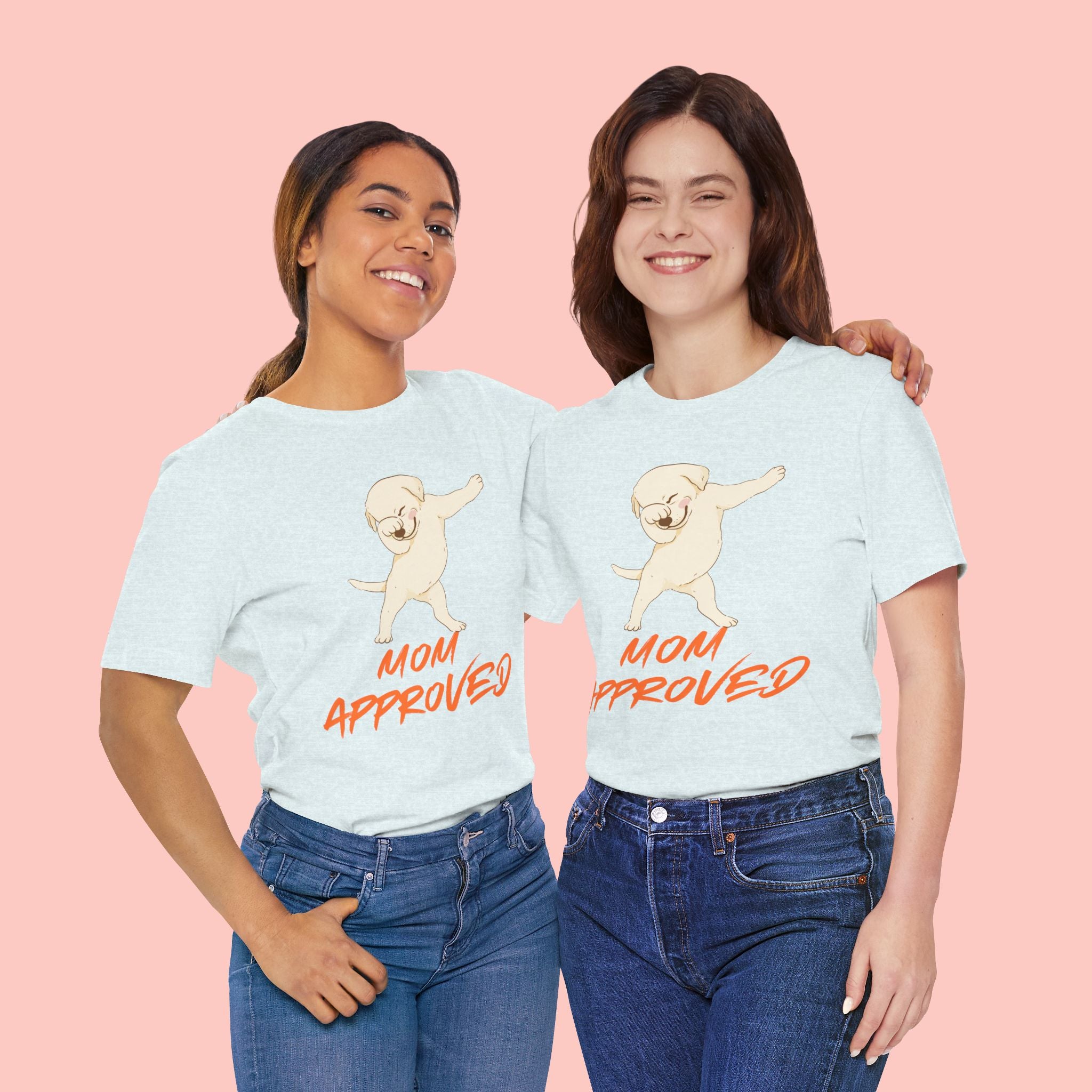 Mom Approved Tee — Dab Dog Graphic T‑Shirt