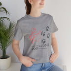 Dog Cuddle Tee – "Would Rather Cuddle My Dog" Paw Print Floral T-Shirt