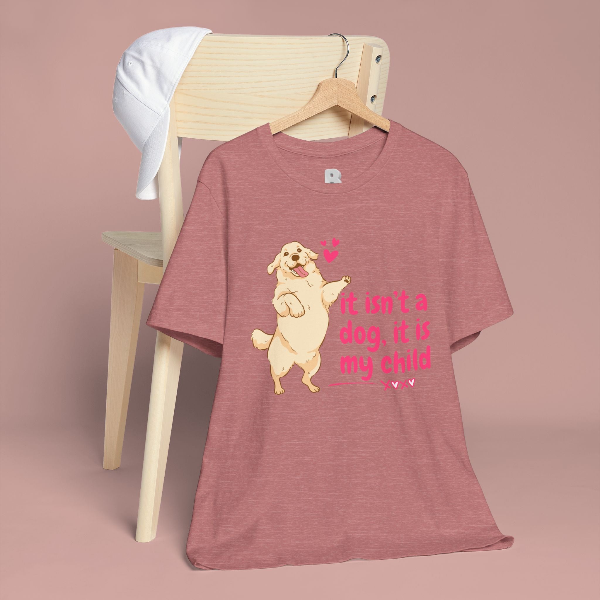 Dog Mom T-Shirt — "It Isn’t a Dog, It Is My Child" Cute Golden Retriever Tee