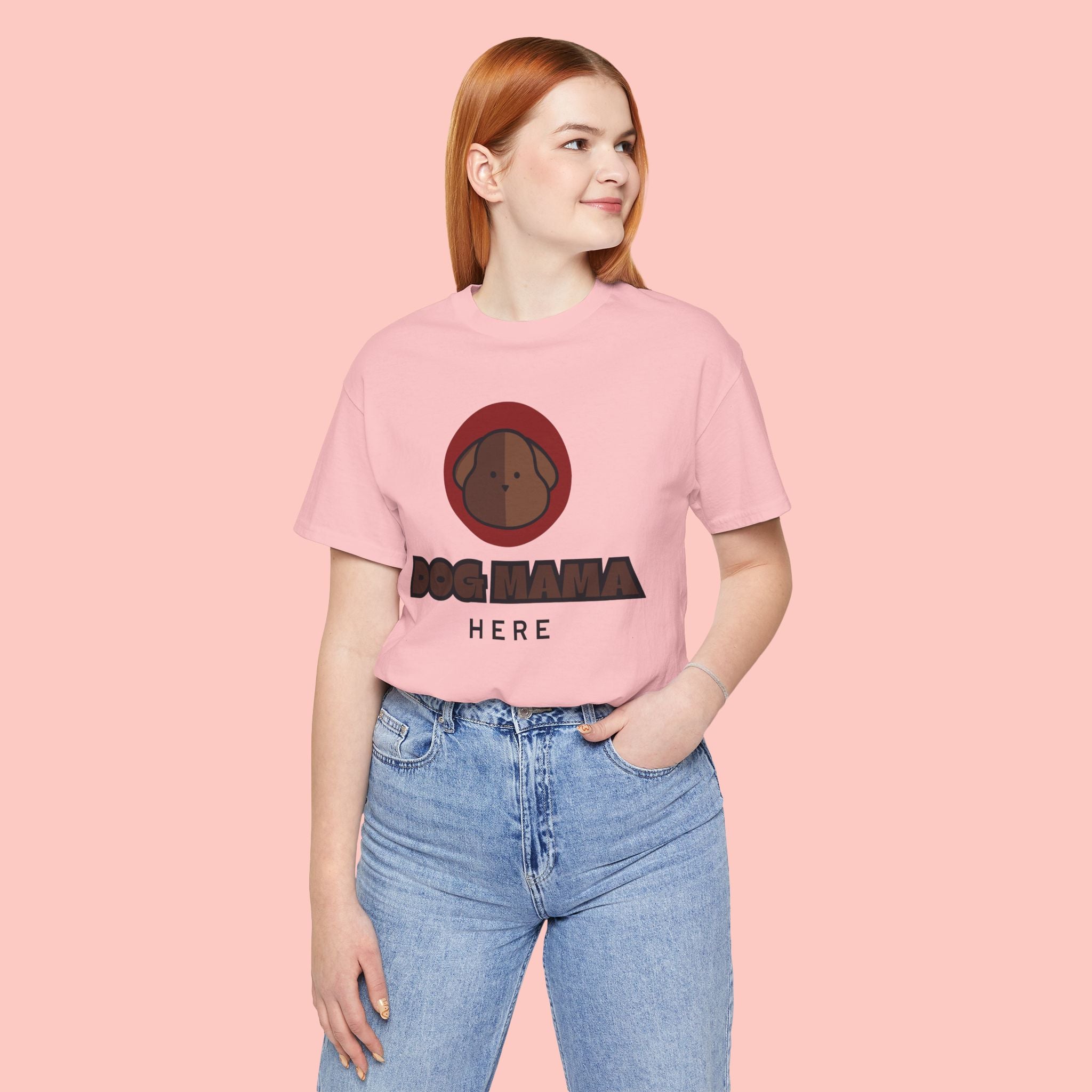 Dog Mama T-Shirt – Cute Brown Pup Graphic Tee
