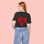 Pet Lover Heart Paw T-Shirt