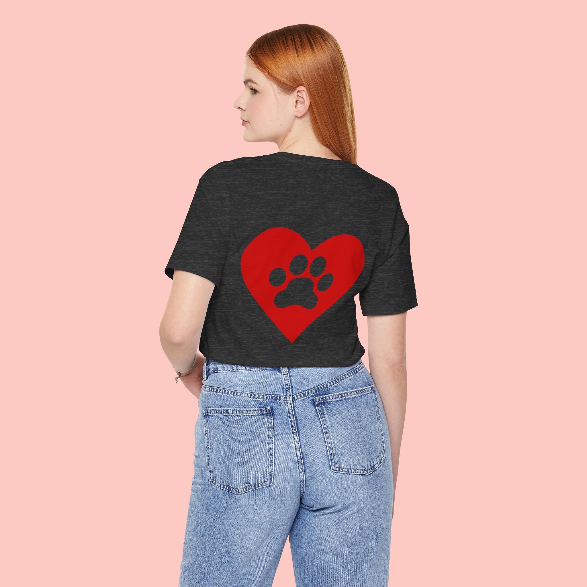 Pet Lover Heart Paw T-Shirt